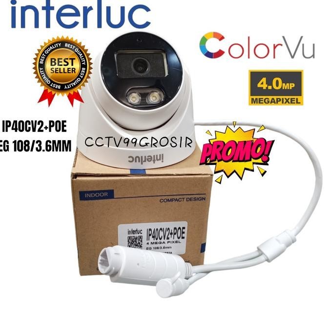 Ip Camera Edge Ip40X+Poe Asli 4Mp Cctv Outdoor / Indoor Onvif Nvr