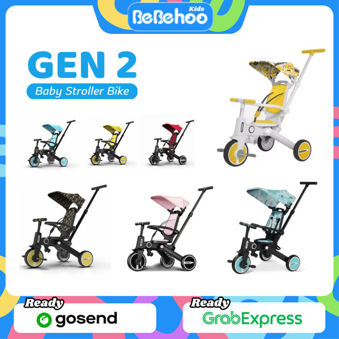 Bebehoo Gen 2 7 In 1 Stroller Folding Trike Bebeho Sepeda Bayi Lipat