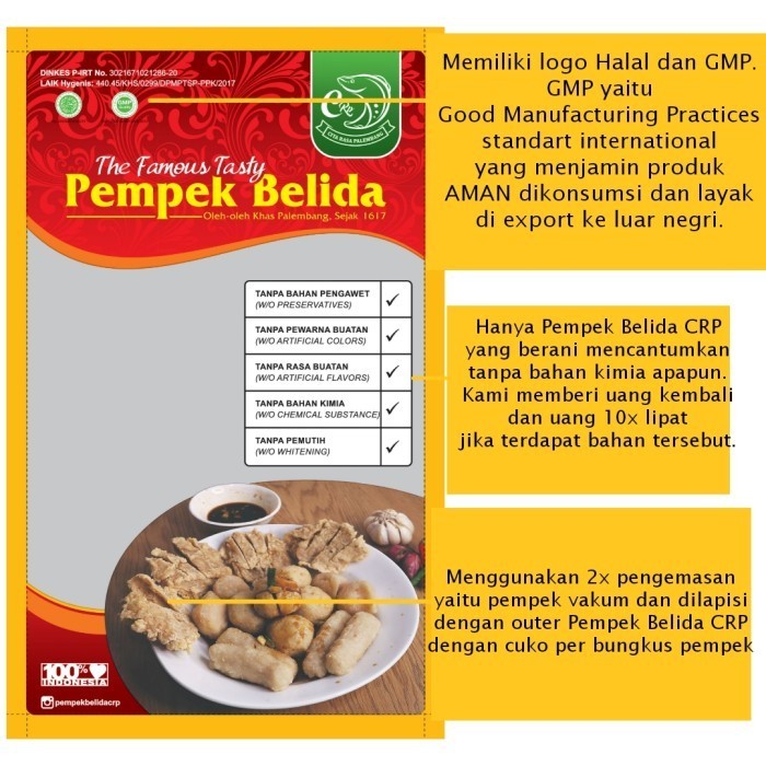 

pempek ikan Belida Palembang Asli Paket A