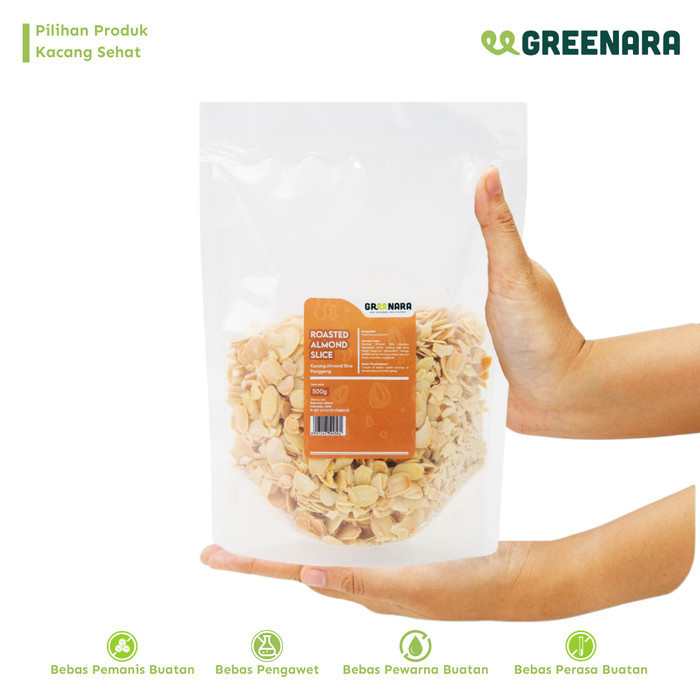 

Kacang Almond Iris Panggang 500gr / Roasted Almond Slice