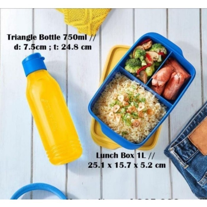 Tupperware Cool Teen Lunch Box Set Tempat Minum Tempat Makan