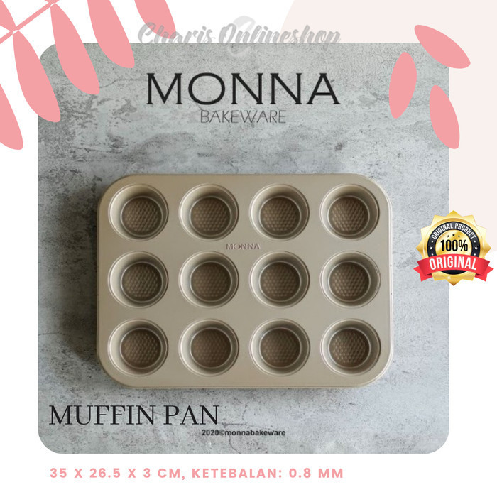 Signora Monna Bakeware - Loyang Muffin Pan 12 Cups