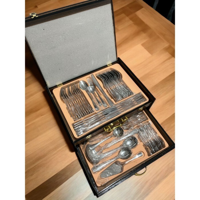 Bakindo Sendok Gold Set Koper 72Pcs / Cutlery Set Sendok Gold