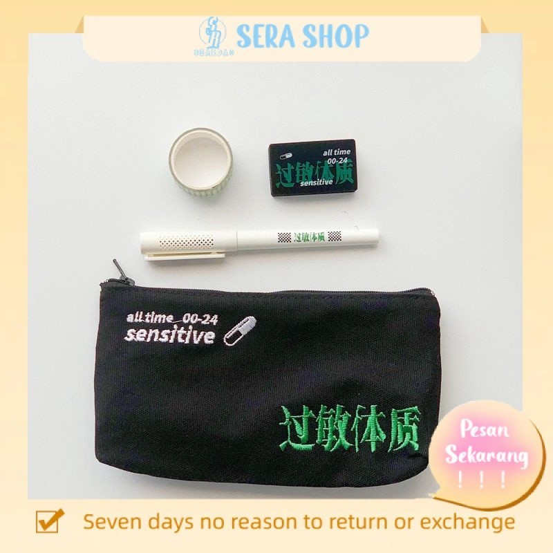 

♂✐∋Sera Asli Niche Sederhana Kepribadian Jepang Siswa Nilai Tinggi Kanvas Pensil Tas Alat Tulis Tas Pensil Tas Penyimpanan Tas Gadis