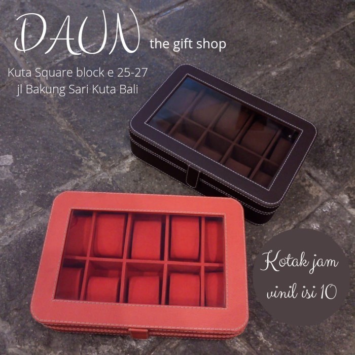 Mei Kotak Jam Vinil Isi 10 (15-126) Watch Box