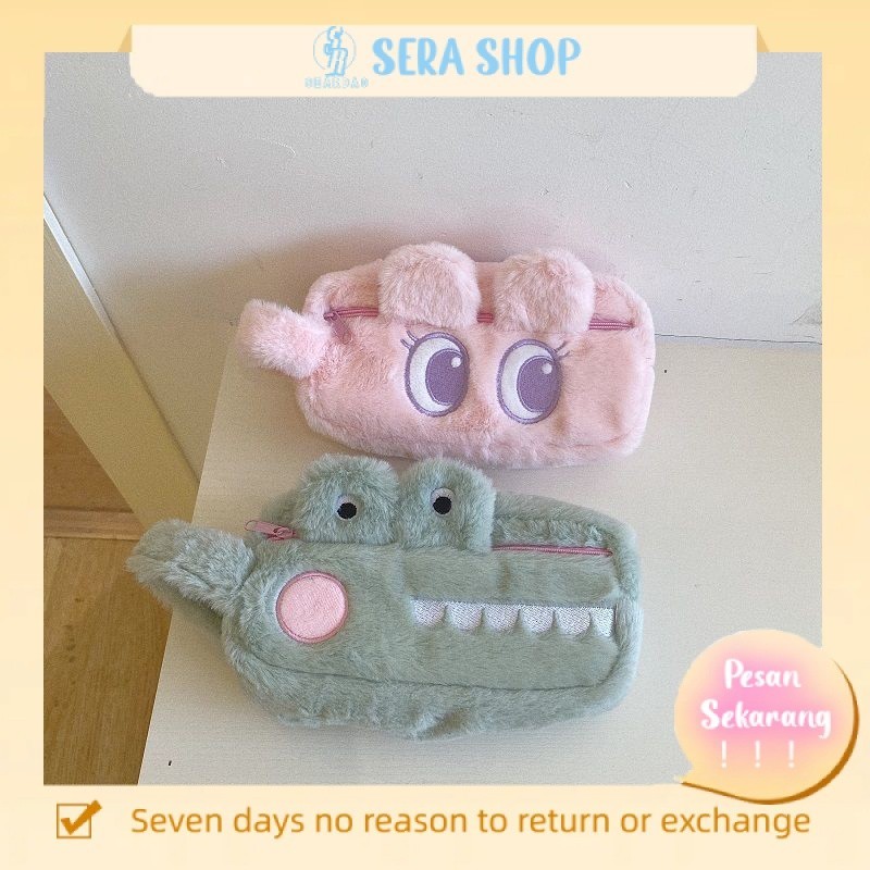 

◈Sera Jepang Plush Kapasitas Besar Kotak Pensil Lucu Kartun Gadis Hati Sederhana Tas Penyimpanan Siswa Sekolah Dasar dan Menengah Tas Alat Tulis