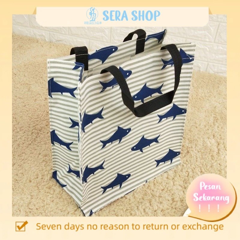 

✥♦◙Sera Tote Bag Tas Kanvas Wanita Tas Belanja Portabel Mahasiswa Tas Buku Portabel Tas Makan Siang Tas Lipat Tahan Air Tas Sederhana