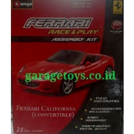 Bburago 1:43 Diecast Ferrari California Cabriolet Model Kit