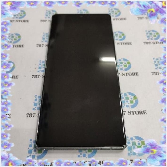 [tdt] lcd fullset frame samsung note 20 n980f green original bekas