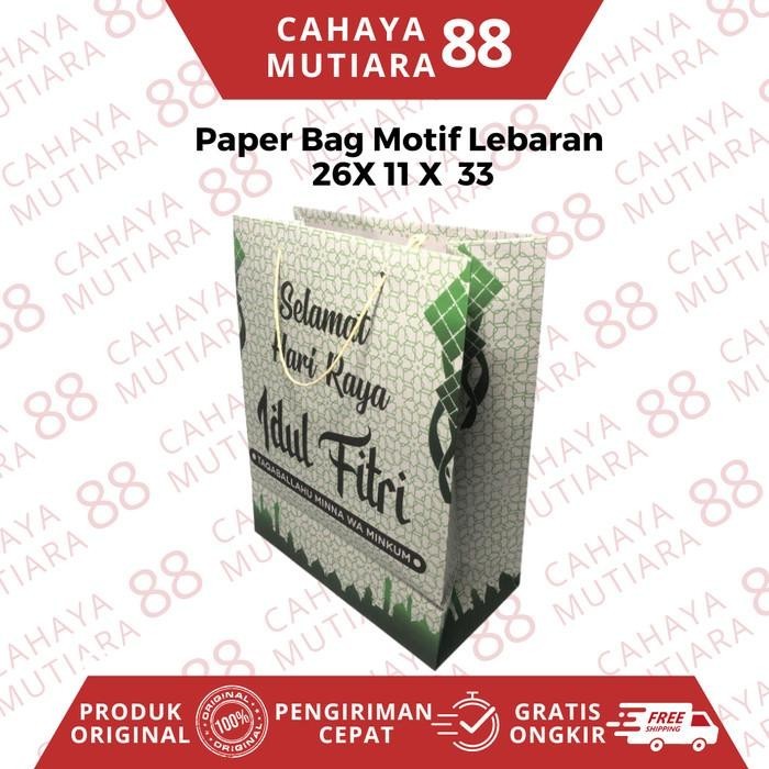 

Paper Bag/ Shopping Bag Kertas/ Tas Mika Lebaran/ Idul Fitri 26X11X33 073