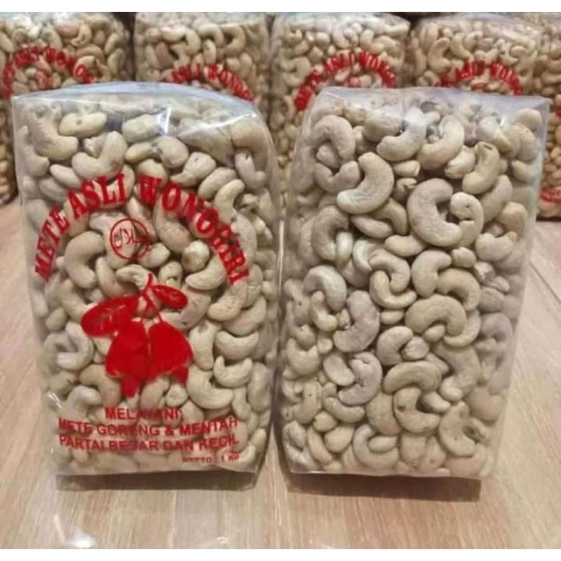 PROMO !!Kacang mete Asli Wonogiri/Kacang Mete mentah 1 kg/Kacang mete fresh 1kg