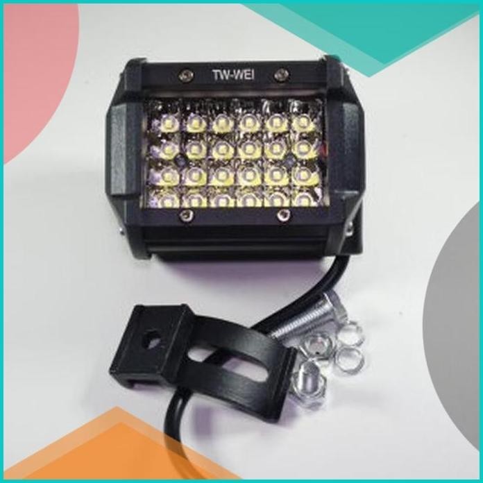 LAMPU LED TEMBAK SOROT JARAK JAUH MOTOR MOBIL TW WEI 12V 72 WATT A71 1