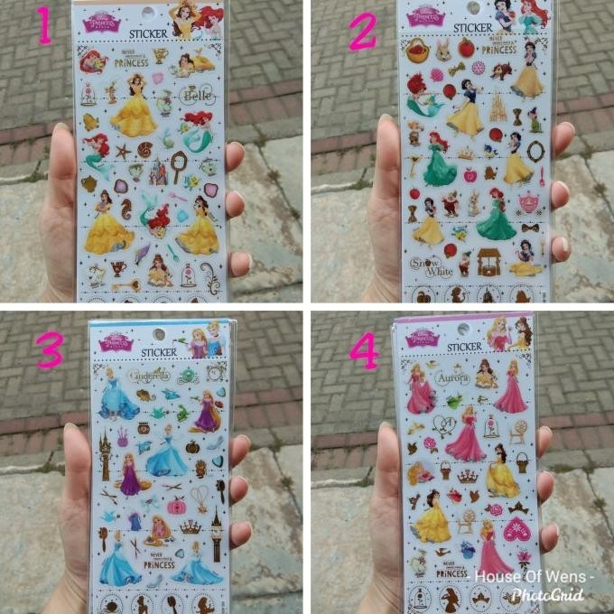 

STICKER ANAK DISNEY PRINCESS - STICKER ANAK LUCU - STICKER DISNEY