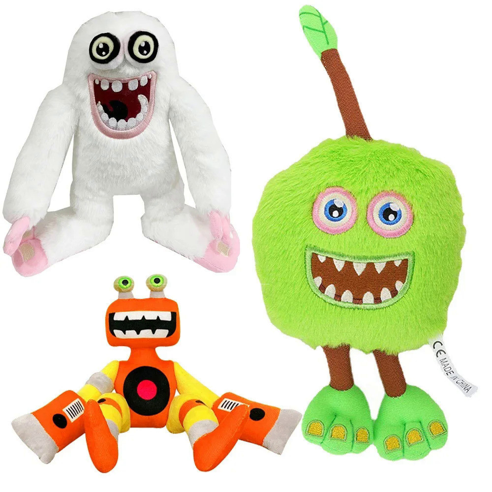 Kawaii Peluches My Singing Monster Mainan Mewah Permainan Kartun Wubbox Mainan Mewah Boneka Lembut P