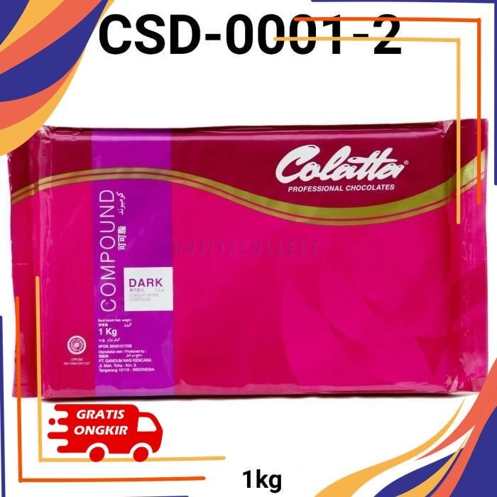 

COLLATE COKLAT COMPOUND STICK 1.2KG BATANG DARK 1KG GR-CSD-0001 GRATIS ONGKIR