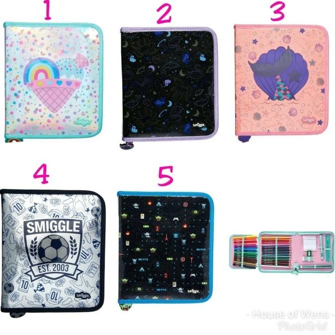 

SMIGGLE ZIP IT FASHION KIT - TEMPAT PENSIL SET SMIGGLE