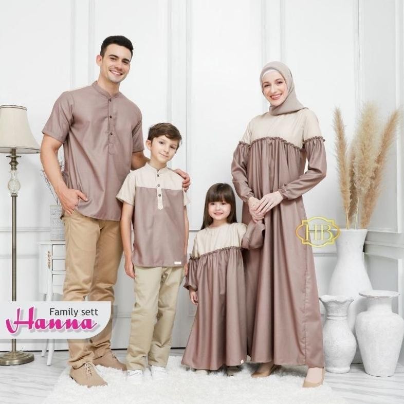 Couple Keluarga Hulya/Baju Couple Keluarga Muslim/Sarimbit Cod/Family Set Muslim Grosir