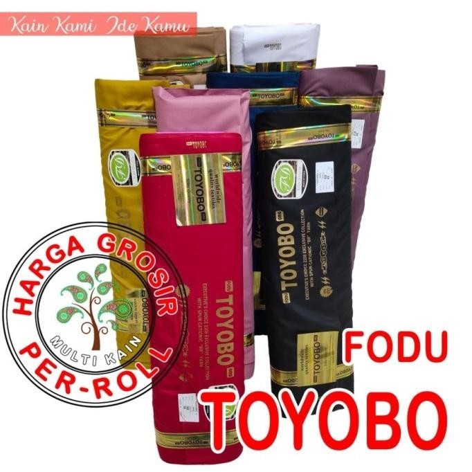 Bahan Kain Toyobo Cotton Fodu Royal Mix Premium 1 Roll 40 Yard