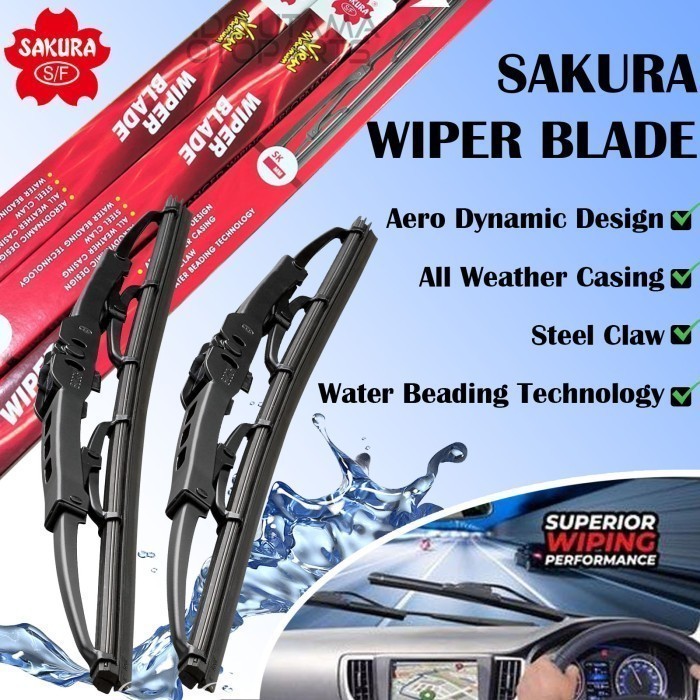 New Wiper Kaca Depan All New Jazz Wiper Mobil Sakura Gratis Ongkir