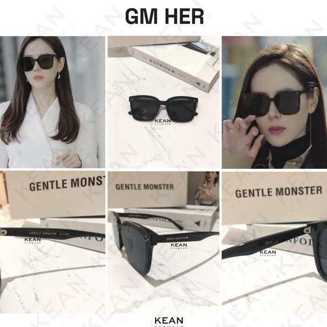 Gentle Monster - Frame Kacamata Hitam Sunglass Fashion Korea