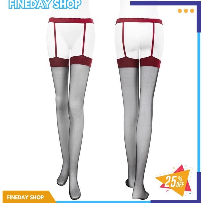 STOKING SEXY HOT TRANSPARAN GARTER THIGH HIGH STOKING LINGERIE 8S DIJAMIN GRATIS ONGKIR