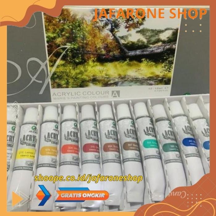 

CAT ACRYLIC MARIES 12WARNA *12ML / CAT AKRILIK MARIES ORI DAN MURAH BEST SELLER
