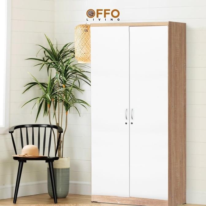 Offo Living - Lemari Pakaian 2 pintu Sonoma Oak Cream - LPS2611194
