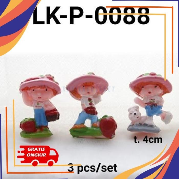TOPPER MAINAN KARAKTER LOKAL PRINCESS STRAWBERRY SHORTCAKE     LK-P-0088 BEST SELLER