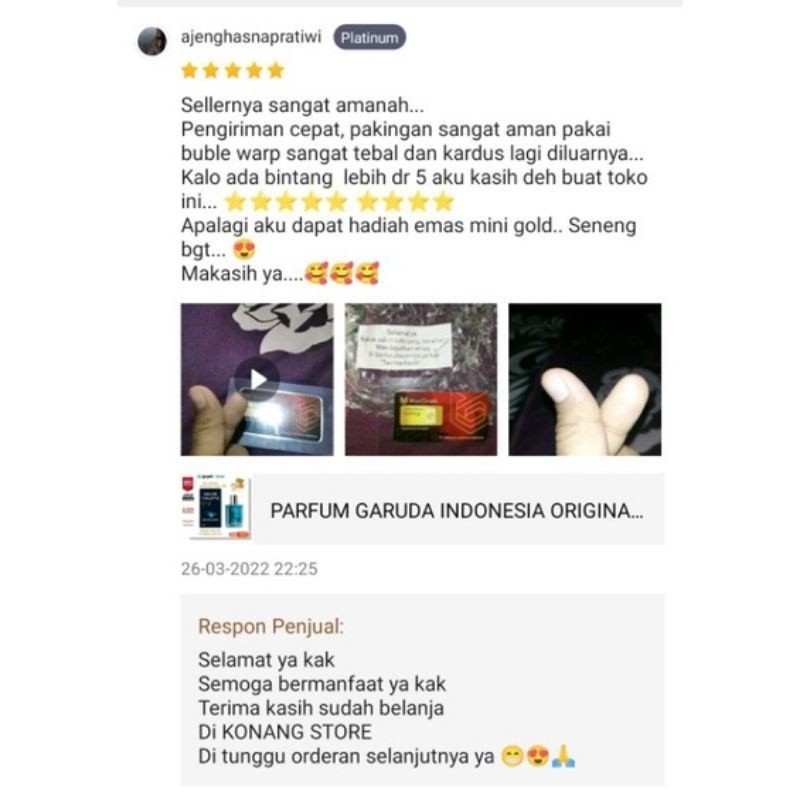 N5V PARFUM GARUDA INDONESIA 100ML ORIGINAL BEST SELLER VP8