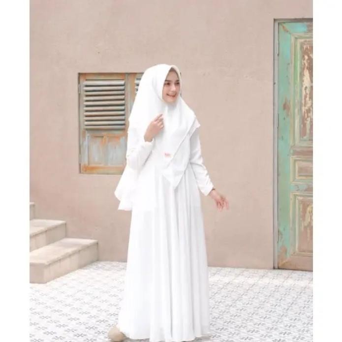Gamis Syari Hijab 2 Layer/Gamis Syar'I Jumbo/Mayra Syar'I Hijab Terbaru