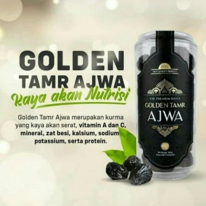 

Kurma Ajwa Premium Golden Tamr Azwa 500 Gram