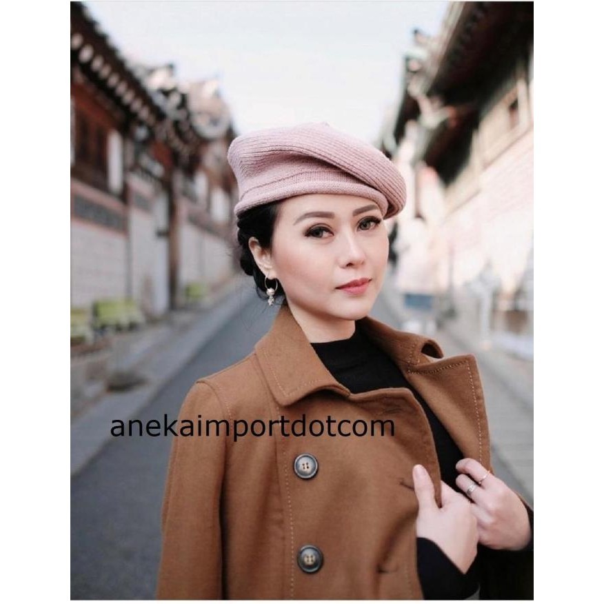 Topi Baret Winter Wanita, Topi Beret Baret Wanita, Topi Musim Dingin