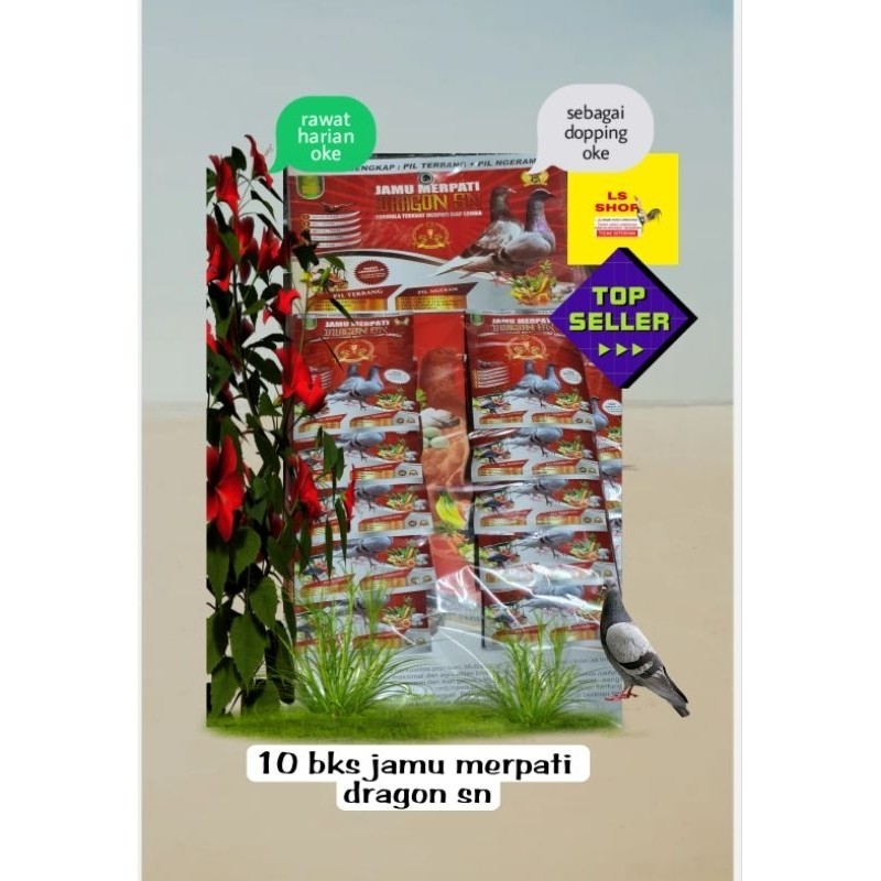 SERENTENG JAMU MERPATI DRAGON SN MERPATI JAMU DARA 30 PIL SASANA NGAPAK SN