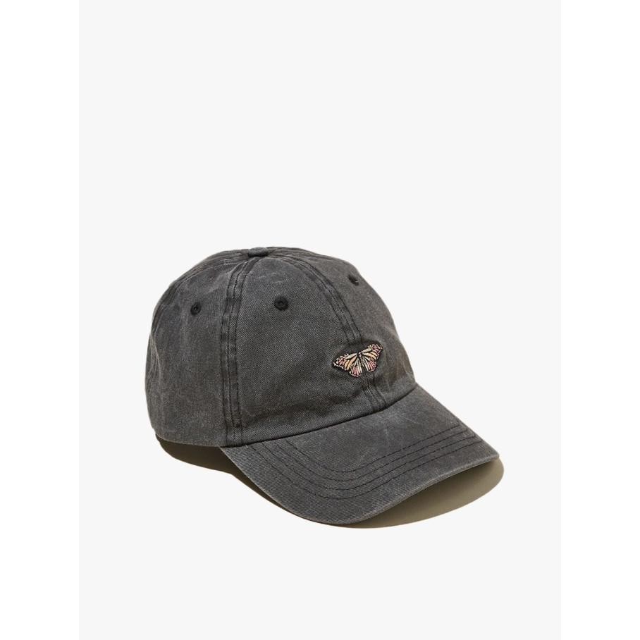Rubi - Aksesoris - Classic Dad Cap - Butterfly Embroidery/Washed Black