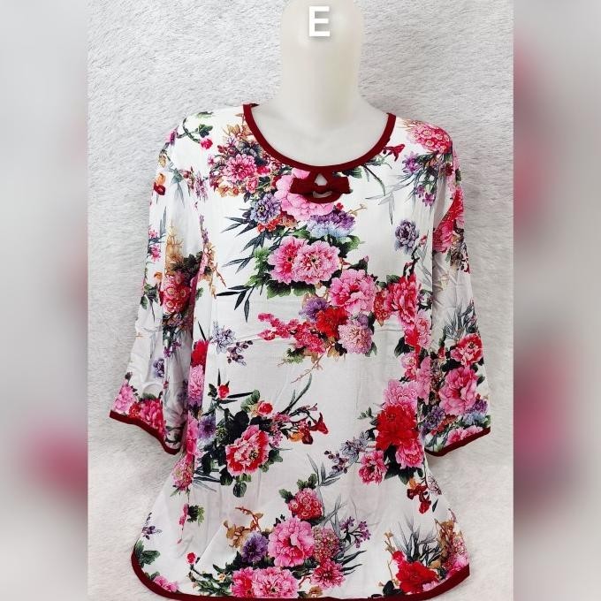 Blouse Import Ibu Ibu/Baju Atasan Orangtua