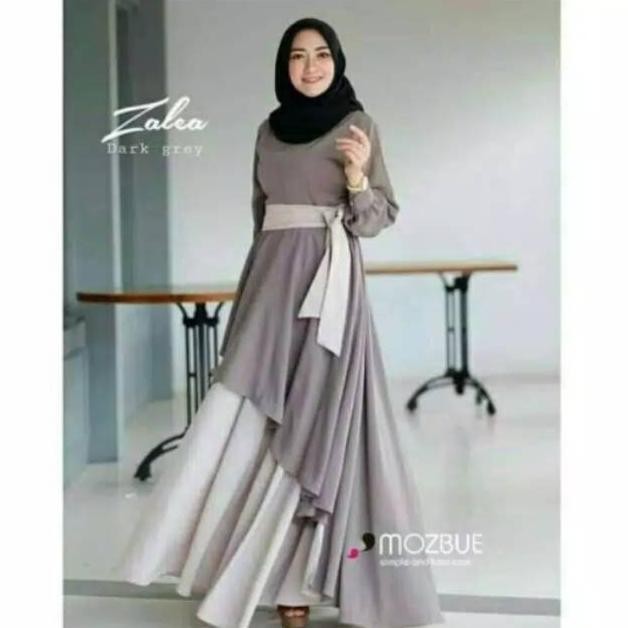 Zalea Maxy/Dress Size S,M,L,Xl (Bisa Cod) Gamis Jumbo Gamis Wanita Gamis Terlaris Baju Wanita Baju J