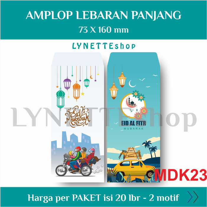 

Limited LYNETTEshop [20 lbr - 2 motif MDK] AMPLOP THR LEBARAN Idul Fitri - MDK23 Baru!