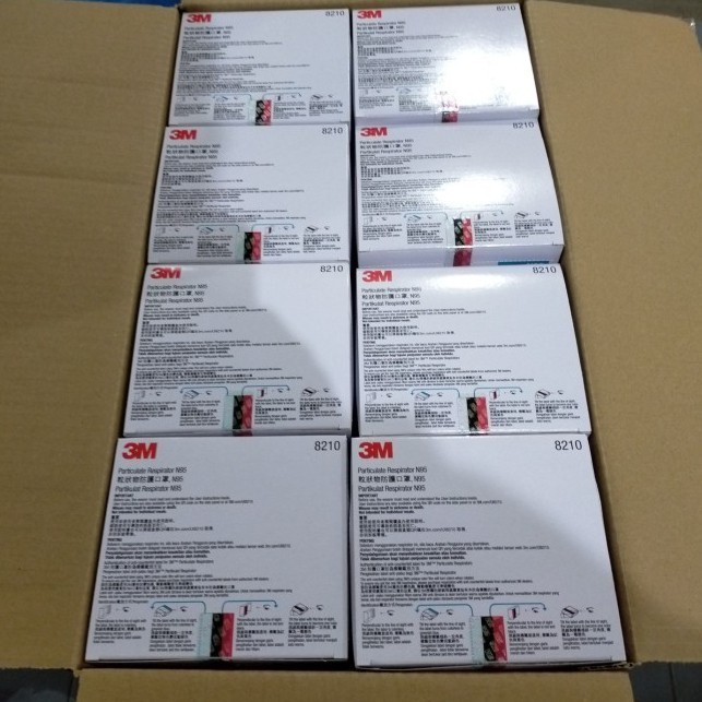 Masker 3M 8210 Original 100% Dust Mask N95 Nios N95 Masker Asap Debu