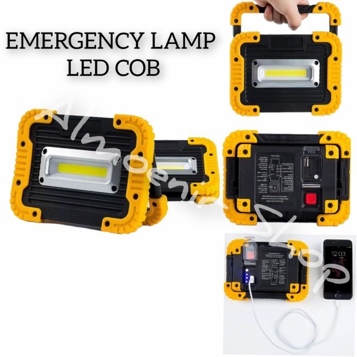 Emergency Lampu Senter LED COB Tenda Camping Mancing Oudoor Waterproof