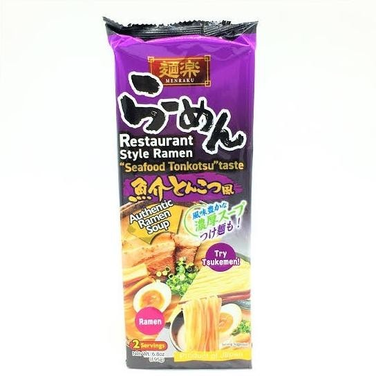 

[Isi 2 Porsi] Menraku Seafood Tonkotsu Japanese Ramen - Mie Jepang