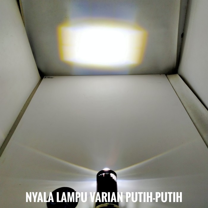 Baru LAMPU LED RTD M01F 30watt H4 MOTOR Mobil LASER PROJIE CUT OFF 2in1