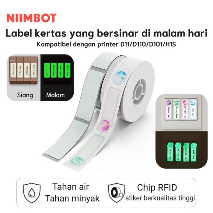 

NIIMBOT D11 D110 D101 Spidol kertas cetak label menyala dalam gelap