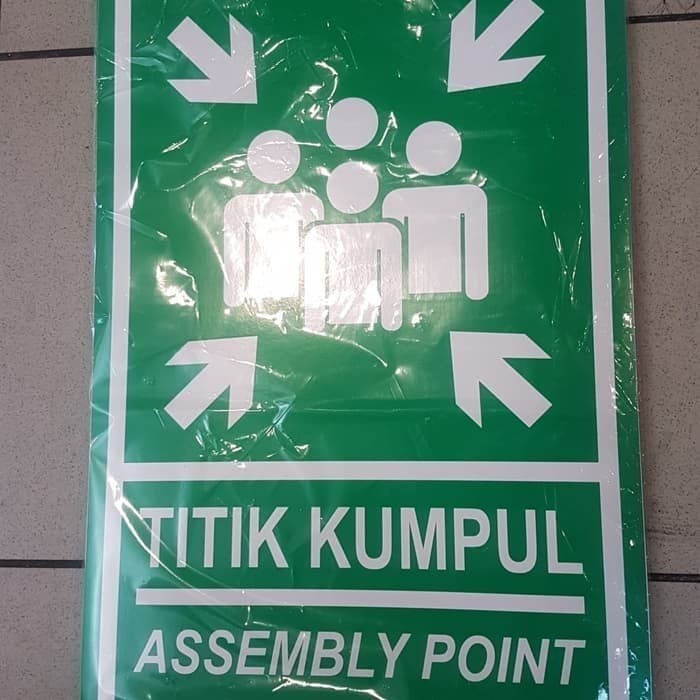 

SIGN K3 RAMBU STICKER LABEL TITIK KUMPUL 40X60CM