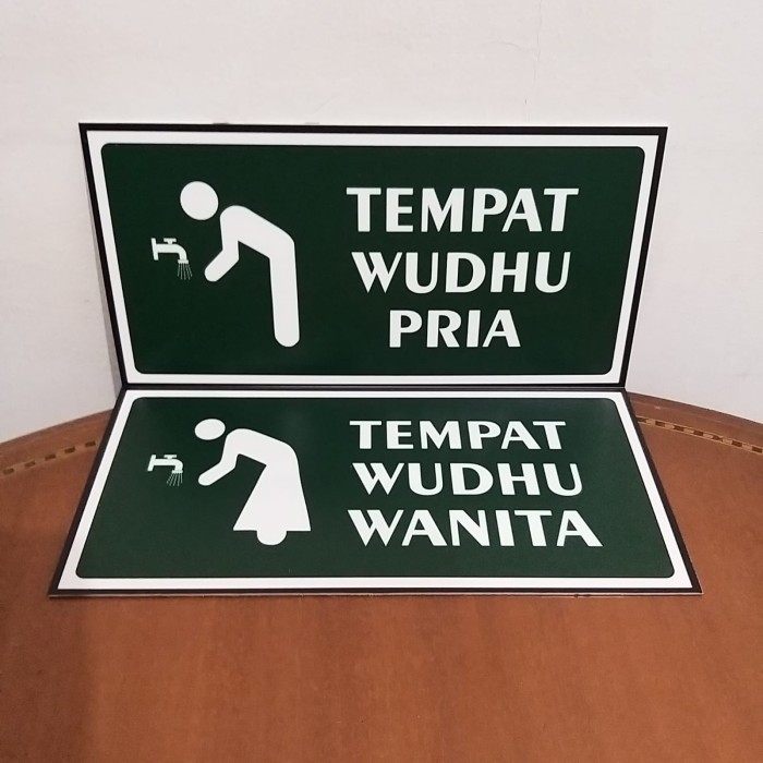 

Tempat Wudhu PRIA WANITA 30x15 Signboard Akrilik UV Print