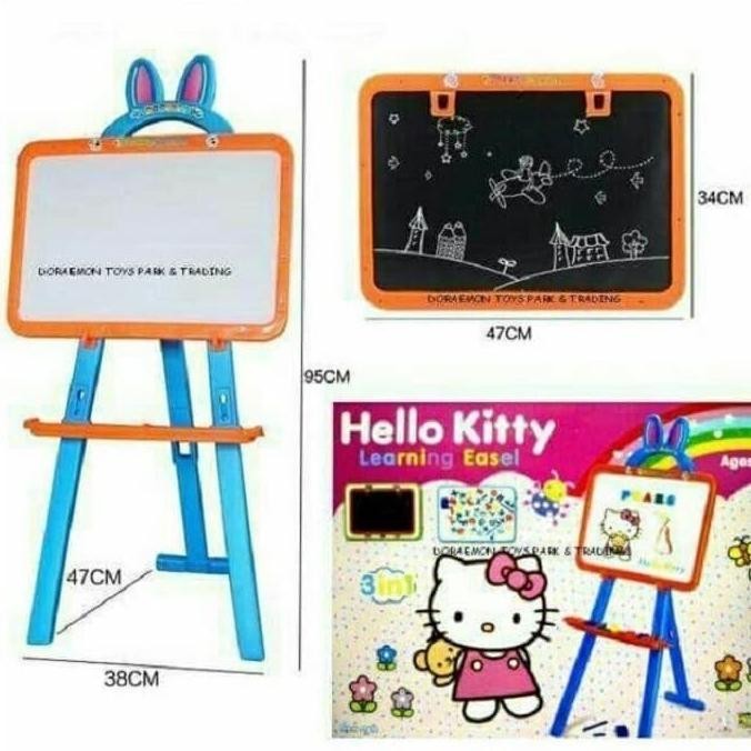 

Mainan Anak PAPAN TULIS LEARNING EASEL HELLO KITTY No.KT3655