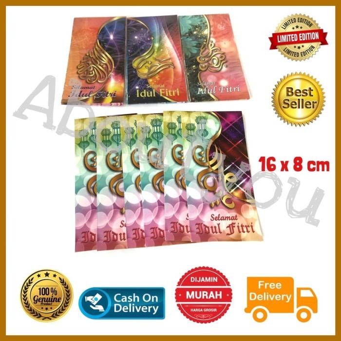 

Limited Amplop Lebaran Angpao Idul Fitri BESAR premium motif batik SATUAN unik Baru!