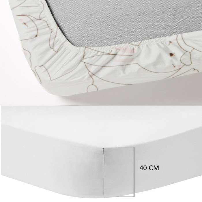 King Rabbit Set Sprei King 180x200 cm Motif Baby Rabbit Pink