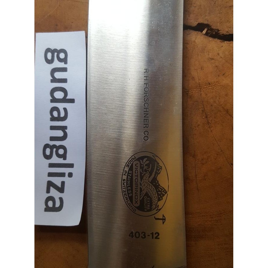 BISA FAKTUR  VICTORINOX RH FORSCHNER BUTCHER CIMETER KNIFE CAP PAYUNG VELAANGGIK5