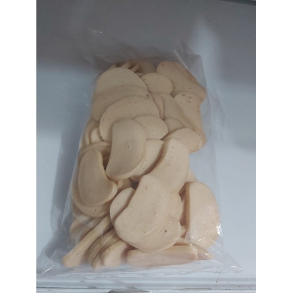 KERUPUK BANGKA/ KEMPLANG MENTAH IKAN TENGGIRI BULAT BESAR SUPER