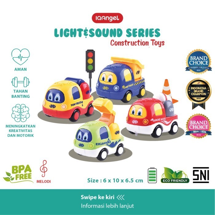 IQ AN Construction Truck Toys / Mainan Edukasi Bayi Kter Truck